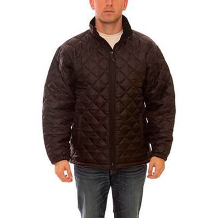 TINGLEY Workreation® Quilted Insulated Jacket, Size Men's Medium, Collared, Black J77013.MD